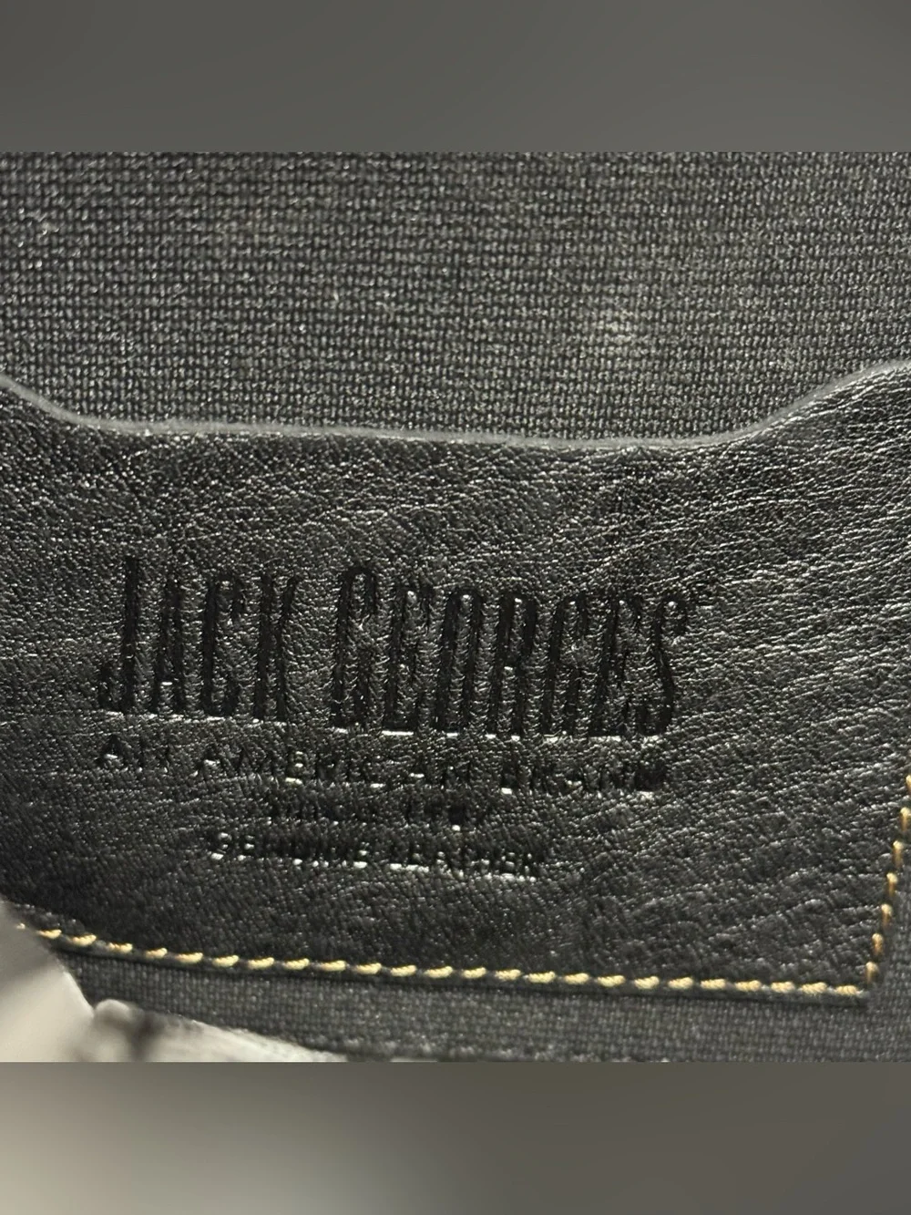 Jack Georges Black Slim Genuine Leather Organizer Crossbody Shoulder Bag NEW
